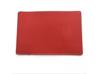 Обкладинка для документів Zoo-hunt шкіра Весна Паспорт Україна червона 1105 