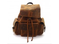 Рюкзак шкіряний Крейзі Zoo-hunt 3 кармани коньяк 10513/3 Рюкзак шкіряний Крейзі Zoo-hunt 3 кармани коньяк 10513/3