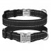 Нашийник для Собак BronzeDog Active Нейлоновий зі Світловідбиттям та Металевою Пряжкою Чорний  XL(38/1301/Т) 