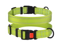 Нашийник для Собак BronzeDog Active Нейлоновий зі Світловідбиттям та Пластиковою Пряжкою Салатовий S(50/1305/Т) Нашийник для Собак BronzeDog Active Нейлоновий зі Світловідбиттям та Пластиковою Пряжкою Салатовий S(50/1305/Т)