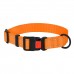 Нашийник для Собак BronzeDog Active Нейлоновий зі Світловідбиттям та Пластиковою Пряжкою Помаранчевий  L(52/1304/Т) 