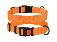 Нашийник для Собак BronzeDog Active Нейлоновий зі Світловідбиттям та Пластиковою Пряжкою Помаранчевий XL(53/1304/Т) Нашийник для Собак BronzeDog Active Нейлоновий зі Світловідбиттям та Пластиковою Пряжкою Помаранчевий XL(53/1304/Т)