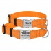Нашийник для Собак BronzeDog Active Нейлоновий зі Світловідбиттям та Металевою Пряжкою Помаранчевий  XL(38/1304/Т) 