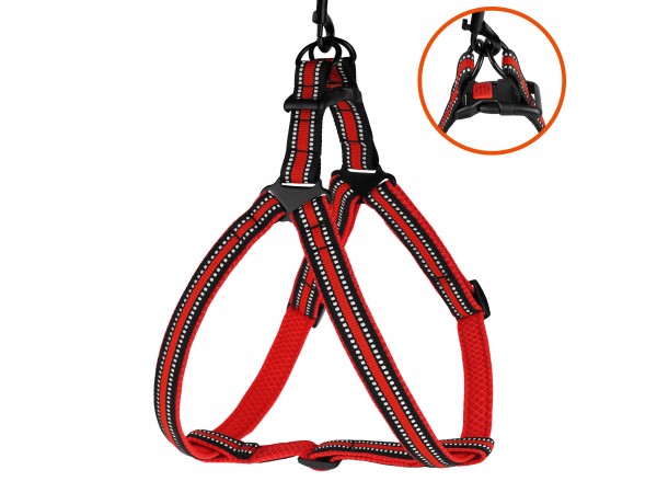 Шлея для Собак BronzeDog Mesh Стандарт Червоний  L(82203/Т) 