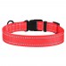 Нашийник для Собак BronzeDog Active Нейлоновий зі Світловідбиттям та Пластиковою Пряжкою Кораловий  L(52/1224/Т) 