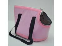 Сумка переноска для собак та котів Zoo-hunt Диско рожева міні 21х30х23 см 