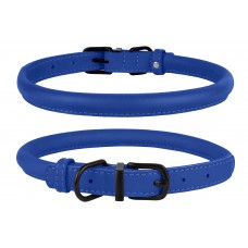 Нашийник для Собак Круглий Шкіряний BronzeDog Premium з Металевою Фурнітурою Синій XL(003622/Т) Нашийник для Собак Круглий Шкіряний BronzeDog Premium з Металевою Фурнітурою Синій XL(003622/Т)