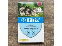 Нашийник Kiltix Bayer проти бліх та кліщів для великих собак 66 см 