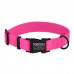 Нашийник для Собак BronzeDog Surf Водовідштовхуючий із Захисним Полімерним Покриттям та Металевою Пряжкою Рожевий  M(47/6137/Т) 
